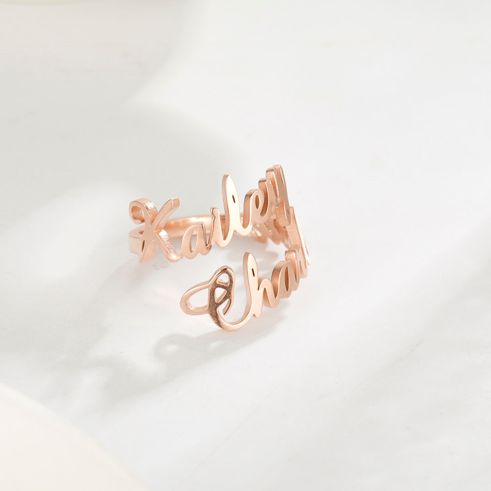 Full Silver Name Ring